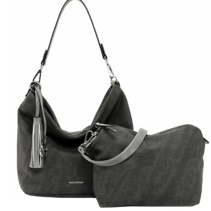 Schoudertassen|Crossbody>Emily & Noah Elke Handtas M grey