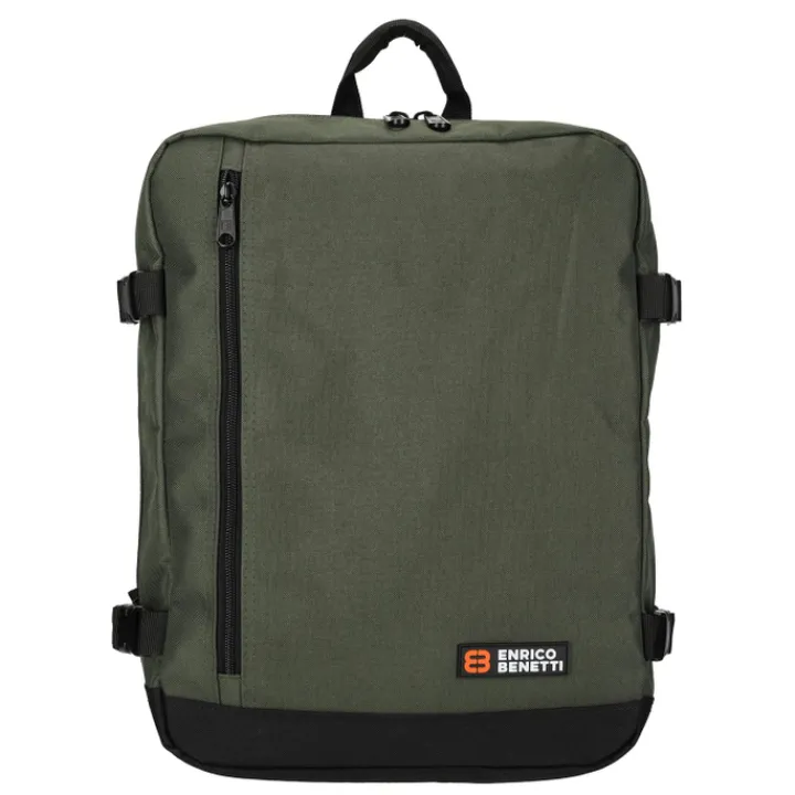 Kleine Reistassen|Handbagage Reistassen>Enrico Benetti Amsterdam Cabin Backpack 17" olive