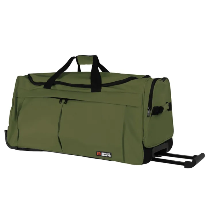 Heren Reistassen|Dames Reistassen>Enrico Benetti Amsterdam Wheel Bag 65 olive