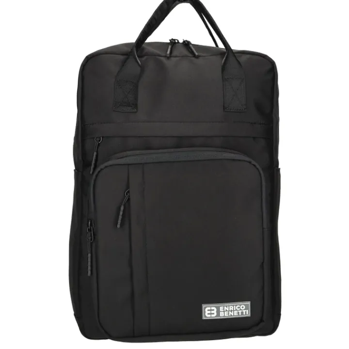 Kleine Rugzakken|Heren Rugzakken>Enrico Benetti Aruba 20L Laptop Backpack 14" black