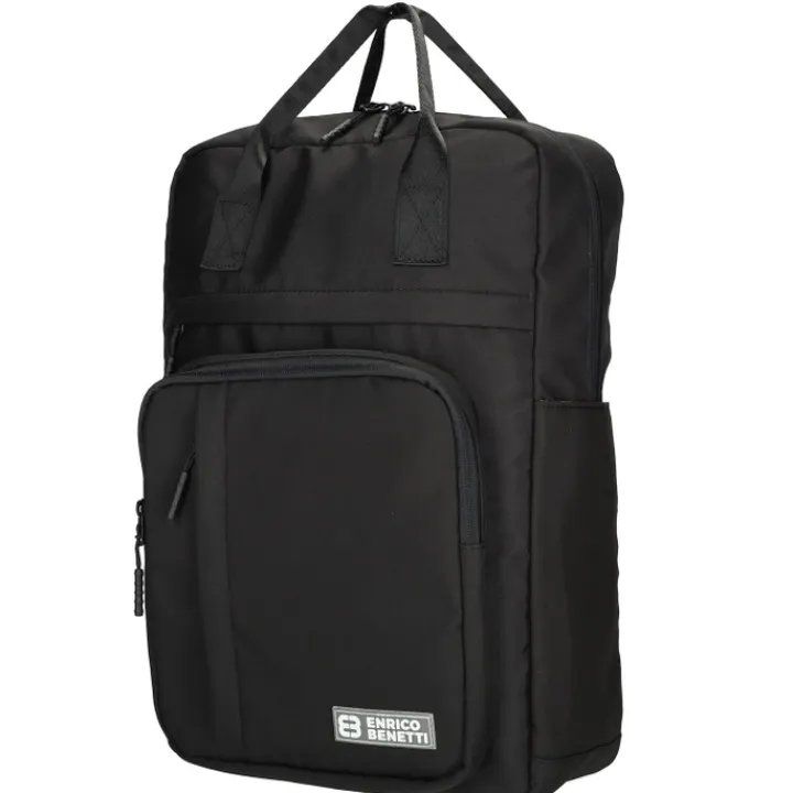 Kleine Rugzakken|Heren Rugzakken>Enrico Benetti Aruba 20L Laptop Backpack 14" black