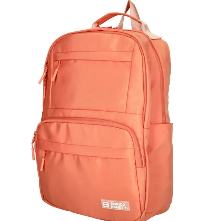 Kleine Rugzakken|Schoolrugzak>Enrico Benetti Aruba 22L Laptop Backpack 14" abricot