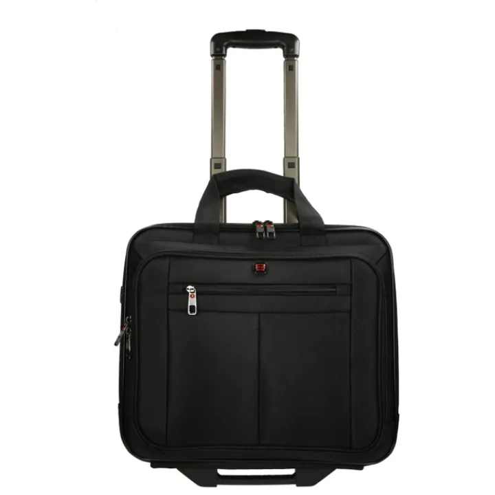 Handbagage Trolleys|Laptop Trolleys>Enrico Benetti Cornell 24L Laptop Trolley 17'' zwart