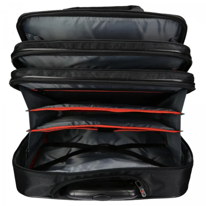 Handbagage Trolleys|Laptop Trolleys>Enrico Benetti Cornell 24L Laptop Trolley 17'' zwart
