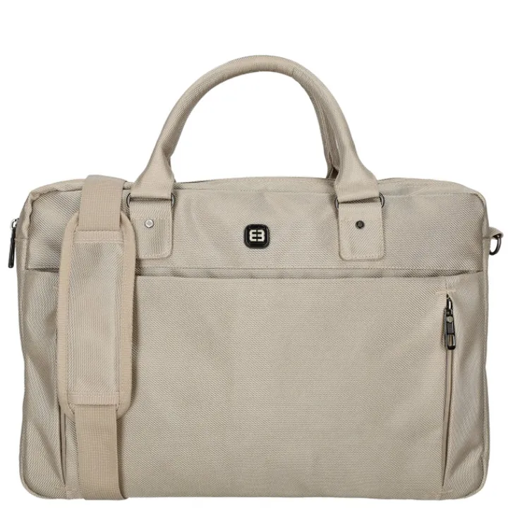 Herentassen|17 Inch Laptoptassen>Enrico Benetti Cornell Laptop Bag 17'' champagne