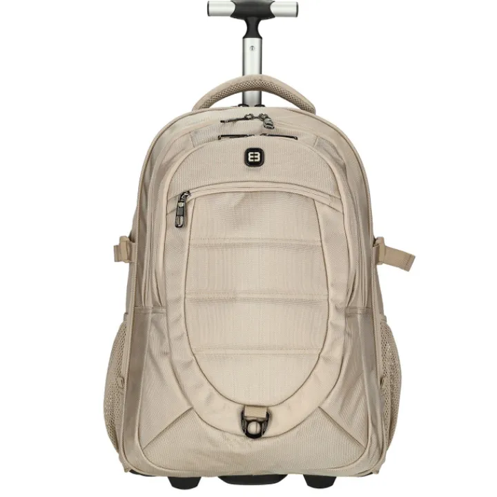 Grote Rugzakken|17 Inch Laptoptassen>Enrico Benetti Cornell Trolley Backpack champagne