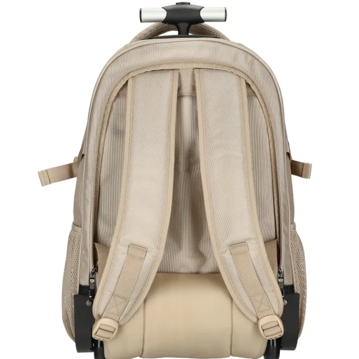 Grote Rugzakken|17 Inch Laptoptassen>Enrico Benetti Cornell Trolley Backpack champagne