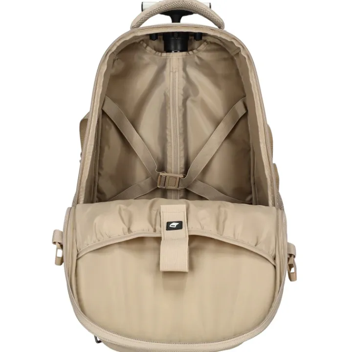 Grote Rugzakken|17 Inch Laptoptassen>Enrico Benetti Cornell Trolley Backpack champagne