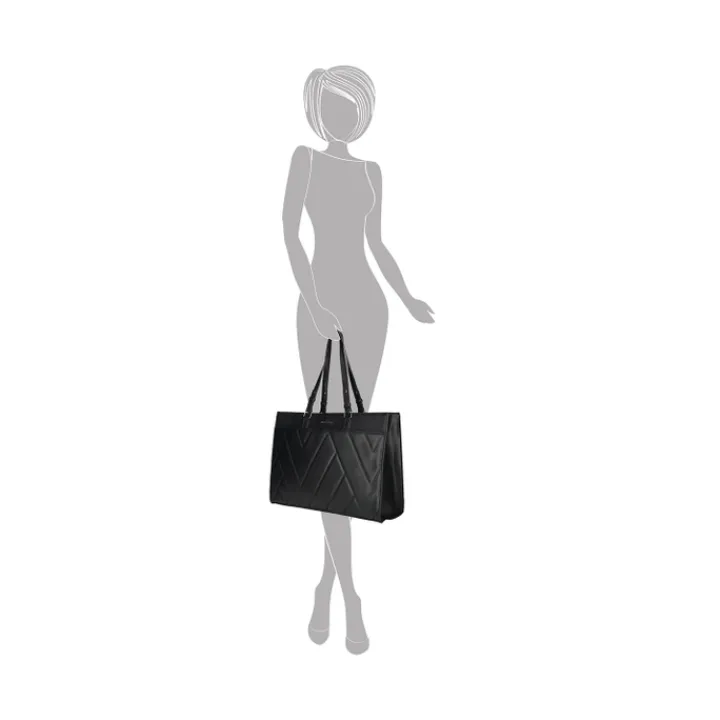 Schoudertassen|Damestassen>Enrico Benetti Evie Shopper 15" black