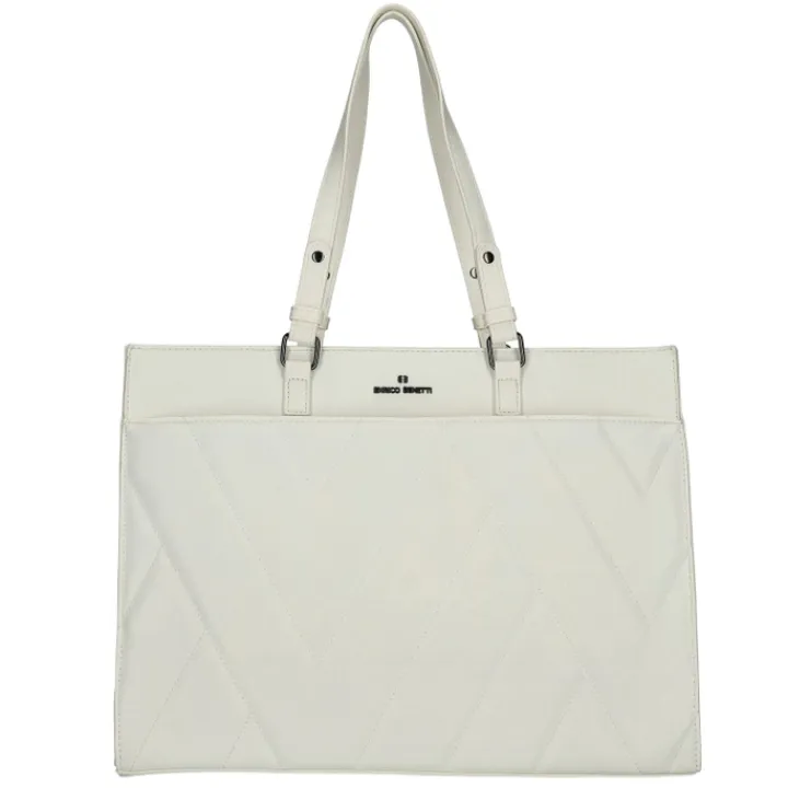 Schoudertassen|15 Inch Laptoptassen>Enrico Benetti Evie Shopper 15" white