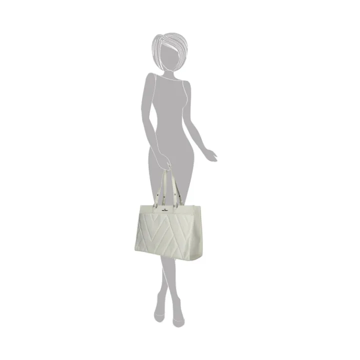 Schoudertassen|15 Inch Laptoptassen>Enrico Benetti Evie Shopper 15" white
