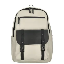 Kleine Rugzakken|Schoolrugzak>Enrico Benetti Glasgow Laptop Backpack 15" light taupe