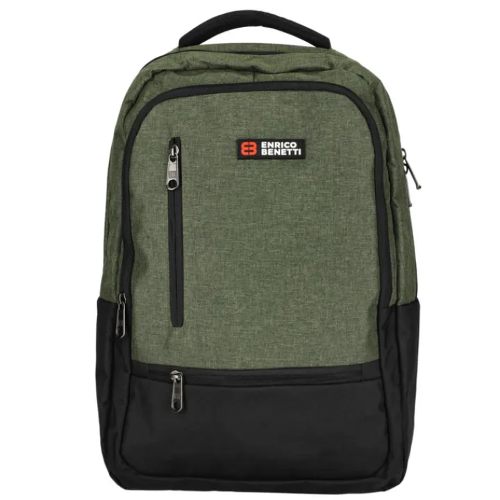Schoolrugzak|Daypack>Enrico Benetti Hamburg 15" Laptop Backpack olijfgroen