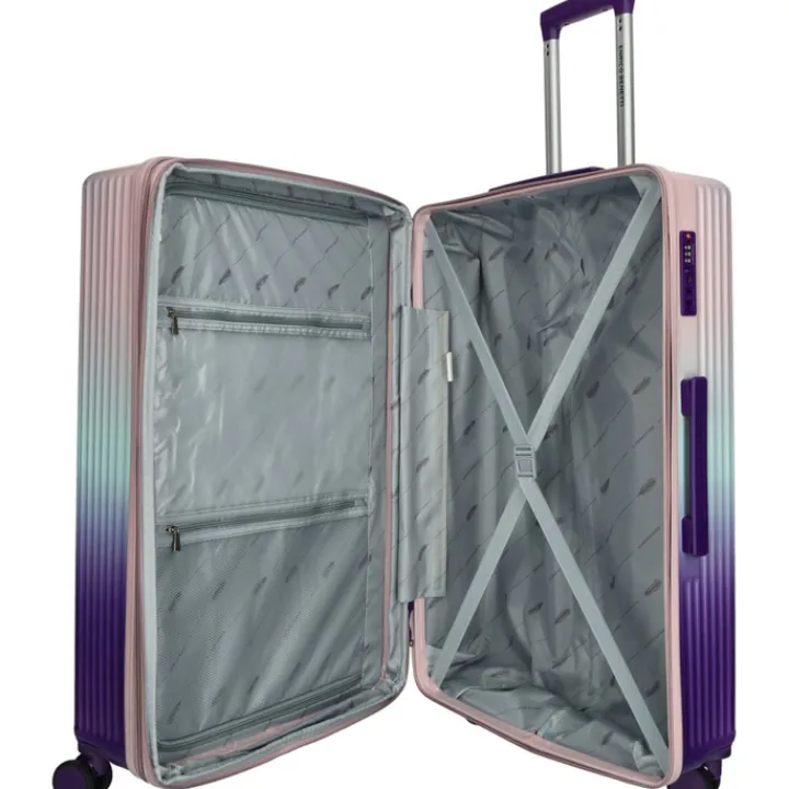 Reistrolleys|Reiskoffers>Enrico Benetti Havana Large Spinner 75 Expandable purple