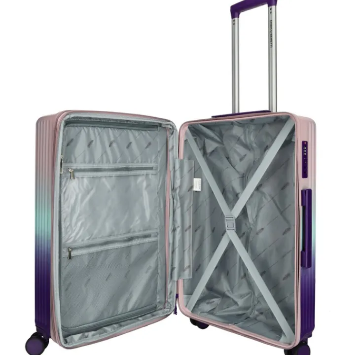 Reistrolleys|Reiskoffers>Enrico Benetti Havana Medium Spinner 65 Expandable purple