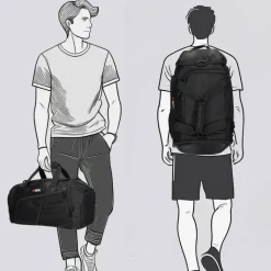Kleine Reistassen|Heren Reistassen>Enrico Benetti Innsbruck Duffle black