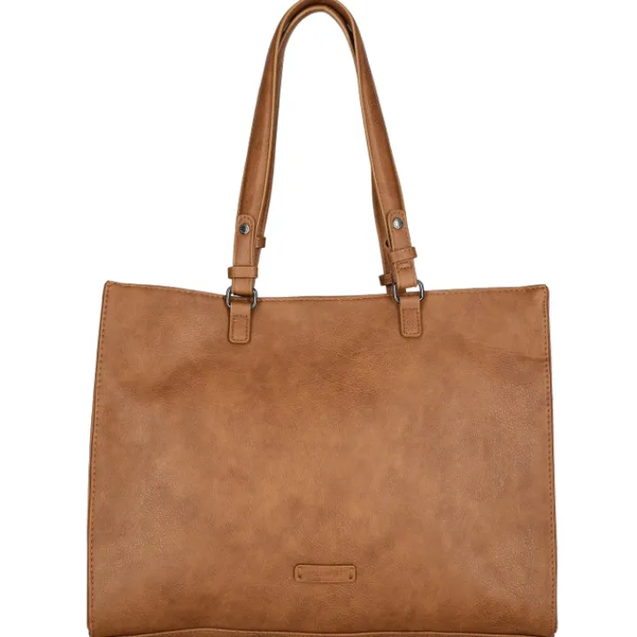 Shoppers|Schoudertassen>Enrico Benetti Lily Handbag 15" cognac