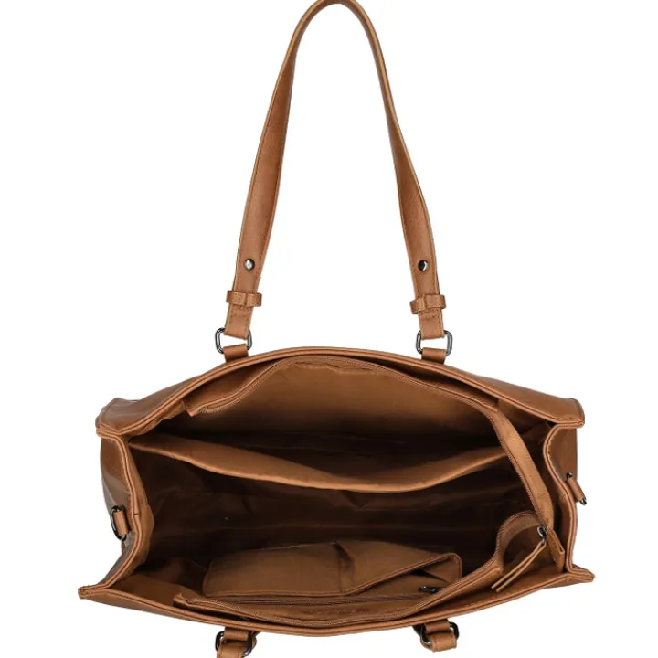 Shoppers|Schoudertassen>Enrico Benetti Lily Handbag 15" cognac