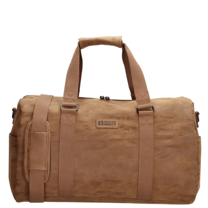 Heren Reistassen|Weekendtassen>Enrico Benetti Rotterdam Weekender camel