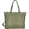 15 Inch Laptoptassen|Laptop Schoudertassen>Enrico Benetti Ruby Shopper 15" olive