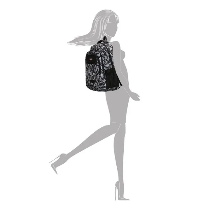 Schoolrugzak|Daypack>Enrico Benetti Santa Cruz 17.3'' Laptop Rugtas black grey
