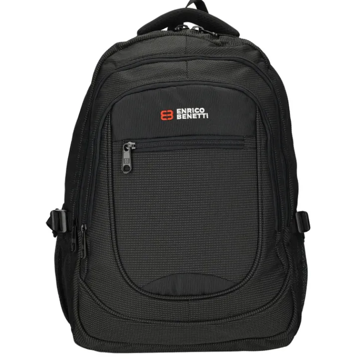 Schoolrugzak|Daypack>Enrico Benetti Santa Cruz 17.3'' Laptop Backpack dots black white