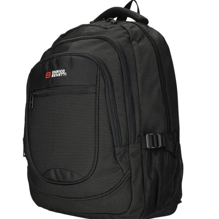 Schoolrugzak|Daypack>Enrico Benetti Santa Cruz 17.3'' Laptop Backpack dots black white