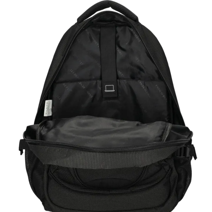Schoolrugzak|Daypack>Enrico Benetti Santa Cruz 17.3'' Laptop Backpack dots black white