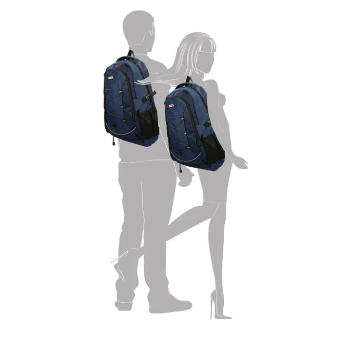 Schoolrugzak|Daypack>Enrico Benetti Yellow Stone 15'' Laptop Rugzak blauw