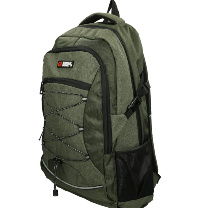 Heren Rugzakken|Dames Rugzakken>Enrico Benetti Yellow Stone 17'' Laptop Rugzak olijf