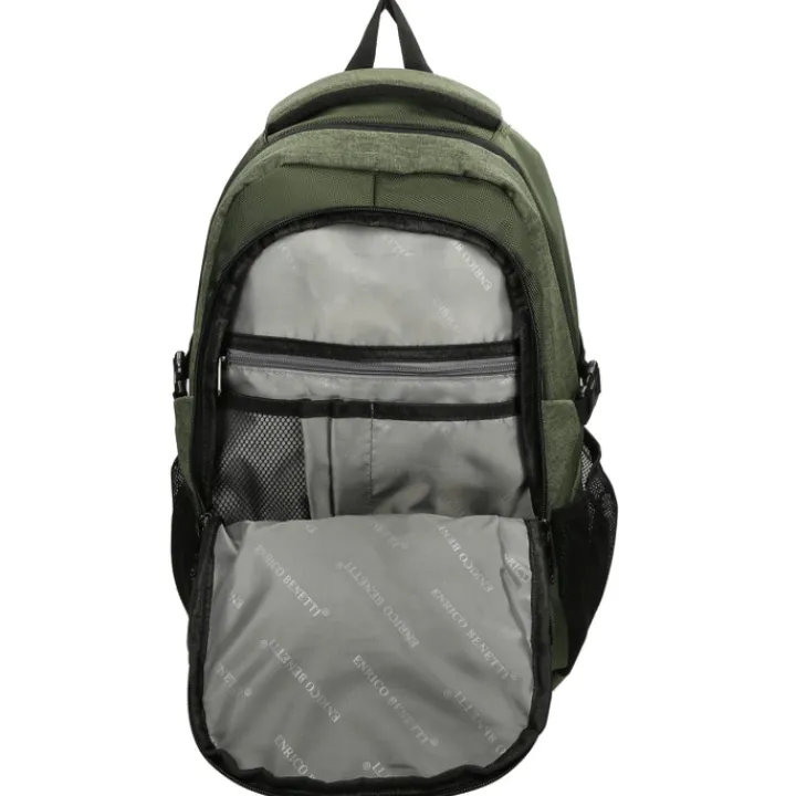 Kleine Rugzakken|Schoolrugzak>Enrico Benetti Yellow Stone 13'' Laptop Rugzak olijf