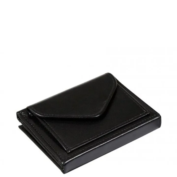 Rfid Portemonnees|Mini Portemonnees>Exentri Leather Multi Wallet black