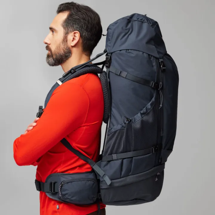 Grote Rugzakken|Trekking Rugzakken>Fjallraven Abisko Trek 65 S-M black