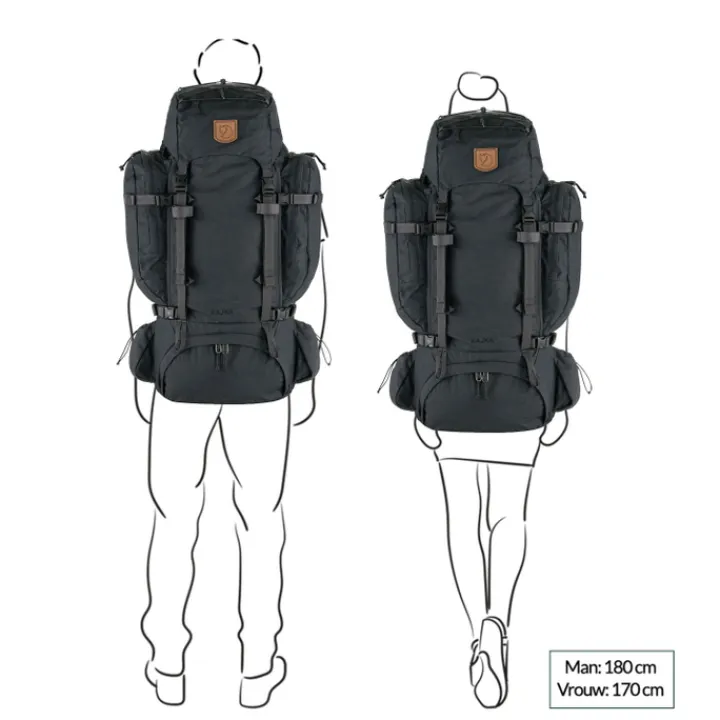 Grote Rugzakken|Trekking Rugzakken>Fjallraven Kajka 75 M/L green