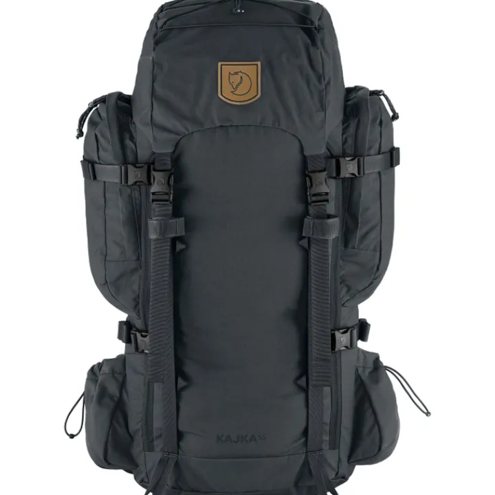 Grote Rugzakken|Trekking Rugzakken>Fjallraven Kajka 55 S/M coal black