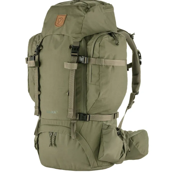 Grote Rugzakken|Hiking Backpacks>Fjallraven Kajka 75 S/M green