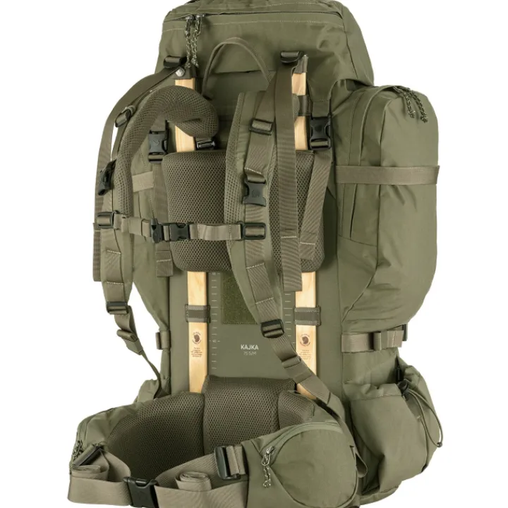 Grote Rugzakken|Hiking Backpacks>Fjallraven Kajka 75 S/M green