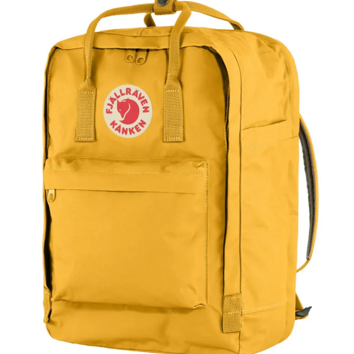 Kleine Rugzakken|Heren Rugzakken>Fjallraven Kanken Laptop 17" ochre