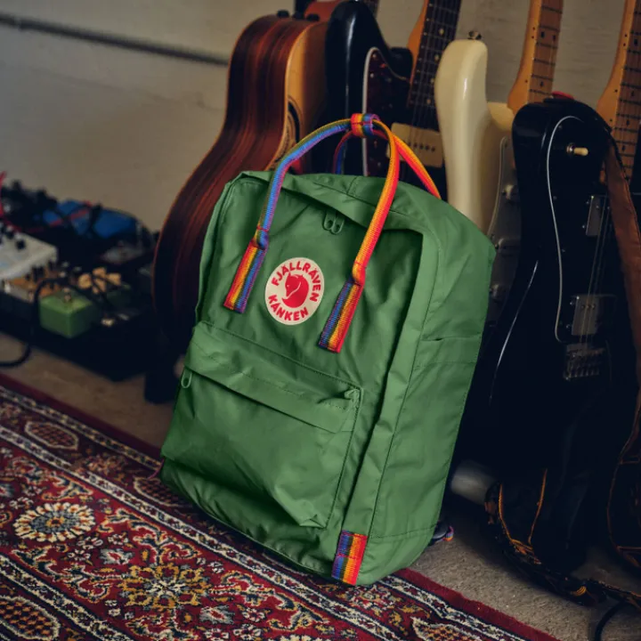 Kleine Rugzakken|Heren Rugzakken>Fjallraven Kanken Rainbow cobalt blue