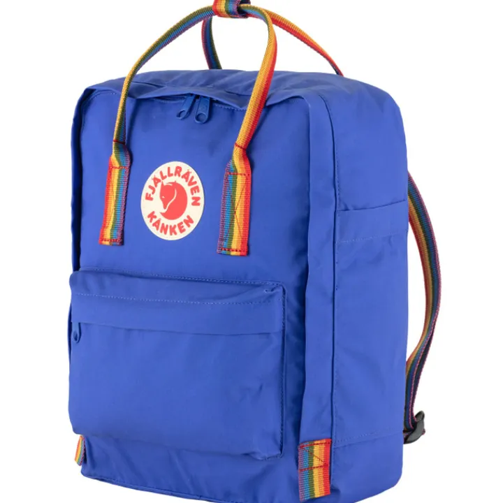 Kleine Rugzakken|Heren Rugzakken>Fjallraven Kanken Rainbow cobalt blue