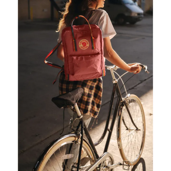 Kleine Rugzakken|Heren Rugzakken>Fjallraven Kanken Rainbow pastel lavender-rainbow