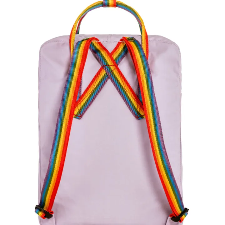 Kleine Rugzakken|Heren Rugzakken>Fjallraven Kanken Rainbow pastel lavender-rainbow