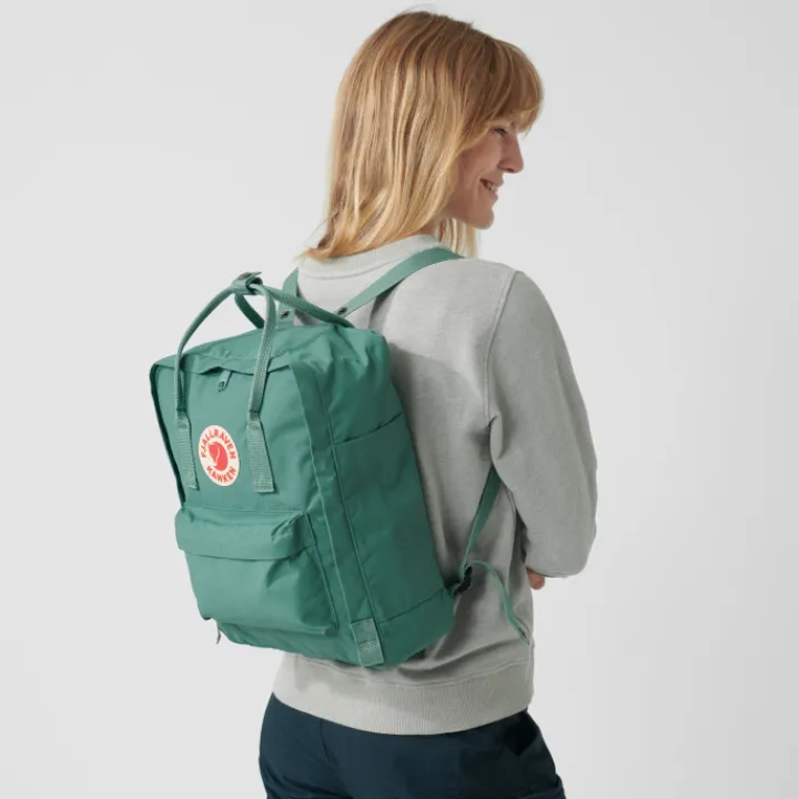 Heren Rugzakken|Dames Rugzakken>Fjallraven Kanken Rugzak sky blue-light oak