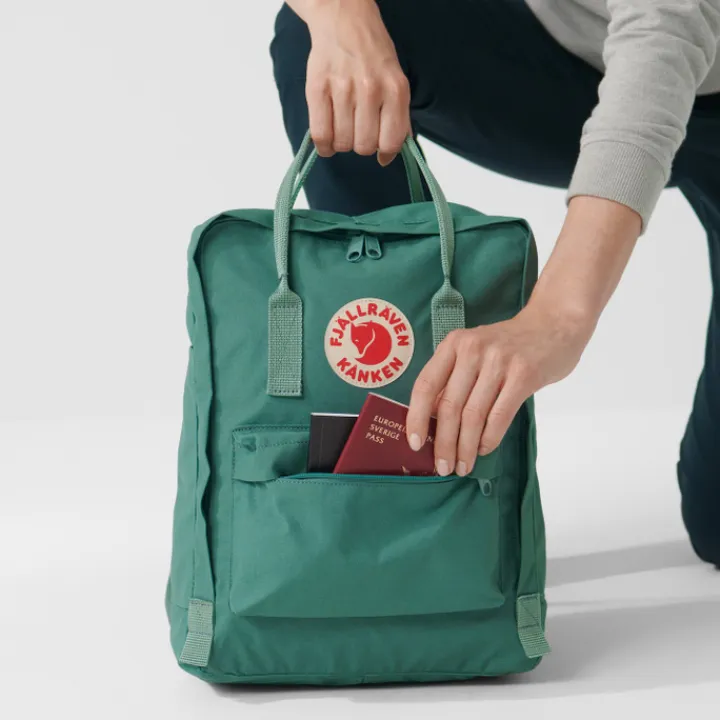Heren Rugzakken|Dames Rugzakken>Fjallraven Kanken Rugzak sky blue-light oak