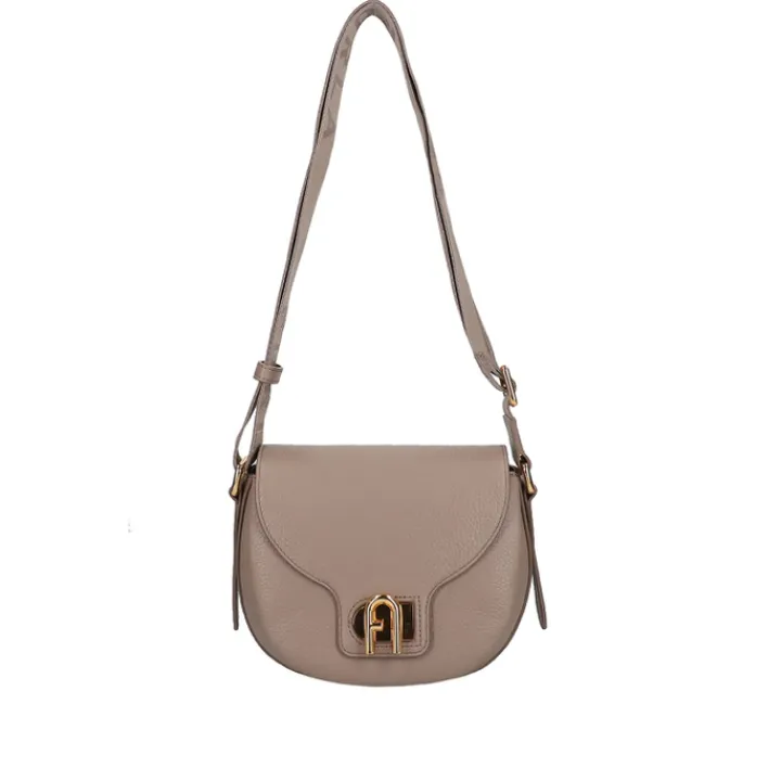Schoudertassen|Crossbody>Furla Lotus Mini Crossbody stucco gray-toni stucco gray