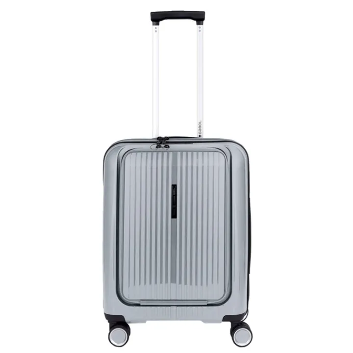 Handbagage Trolleys|Laptop Trolleys>Gabol Brooklyn Cabin Trolley Front Pocket plata
