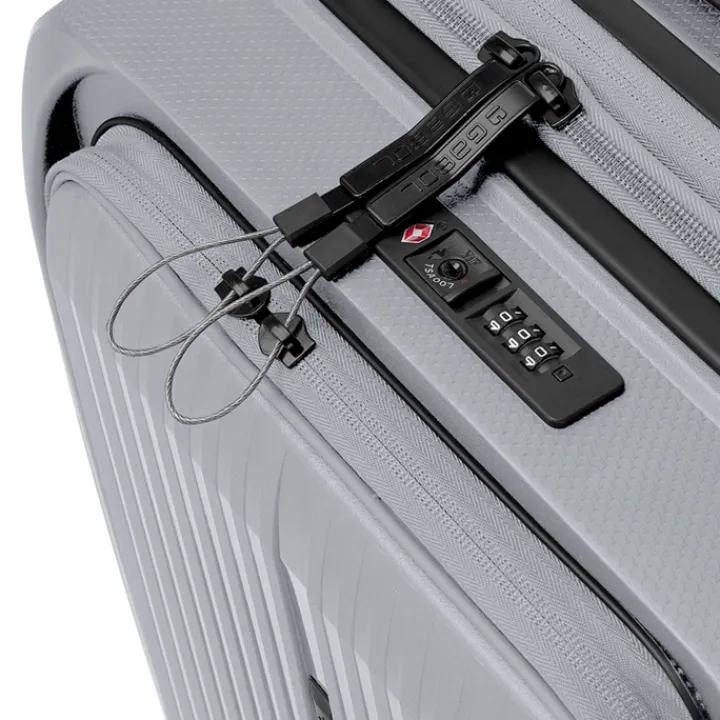 Handbagage Trolleys|Laptop Trolleys>Gabol Brooklyn Cabin Trolley Front Pocket plata