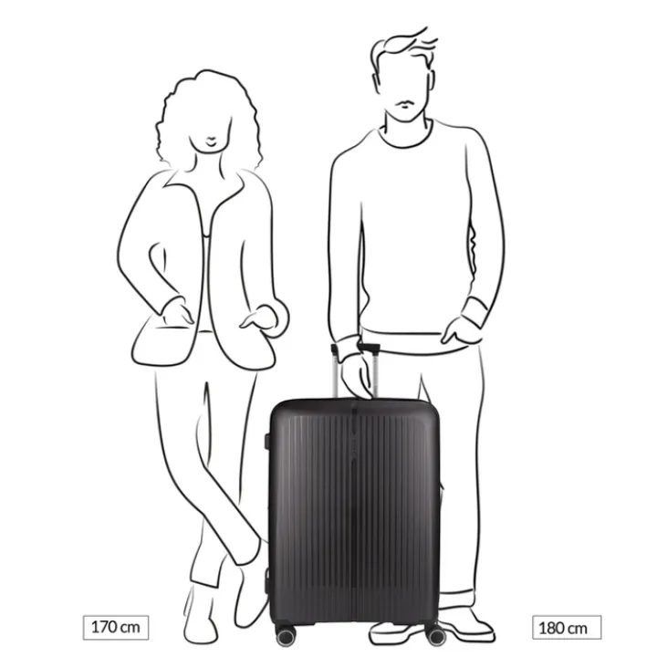 Reiskoffers|Harde Koffers>Gabol Brooklyn Large Trolley Expandable silver