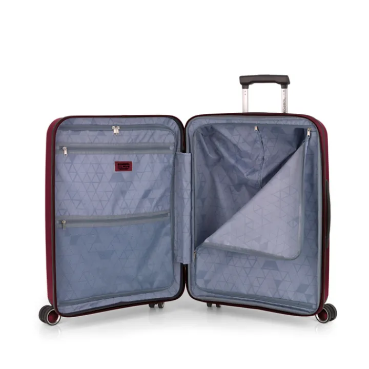 Reistrolleys|Reiskoffers>Gabol Brooklyn Medium Trolley Expandable burgundy