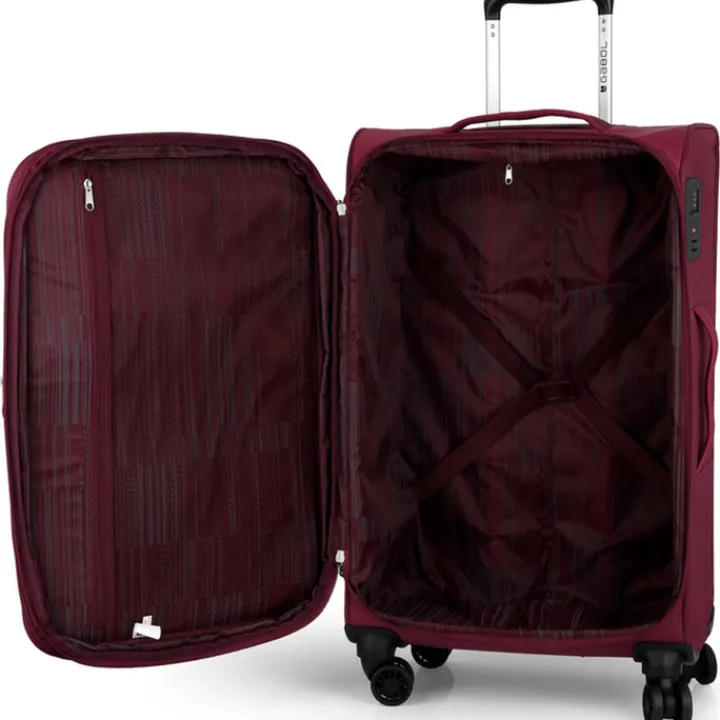 Reistrolleys|Reiskoffers>Gabol Cloud Medium Trolley 69 Expandable bordeaux